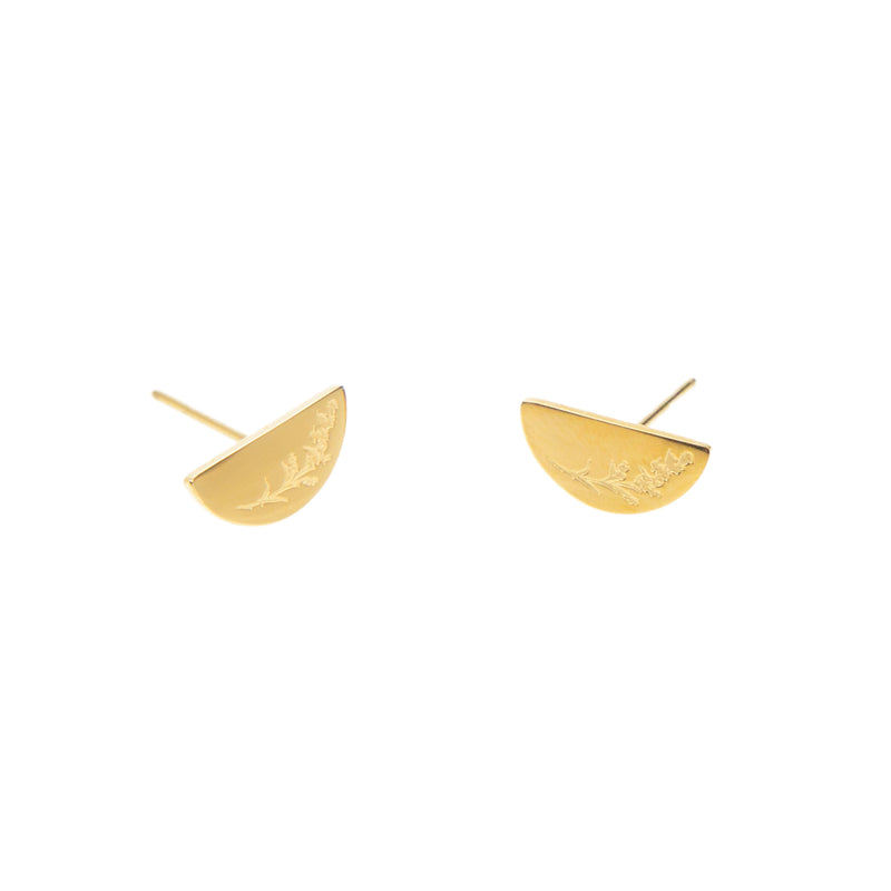 Faith Like a Mustard Seed Post Earrings - Gold
