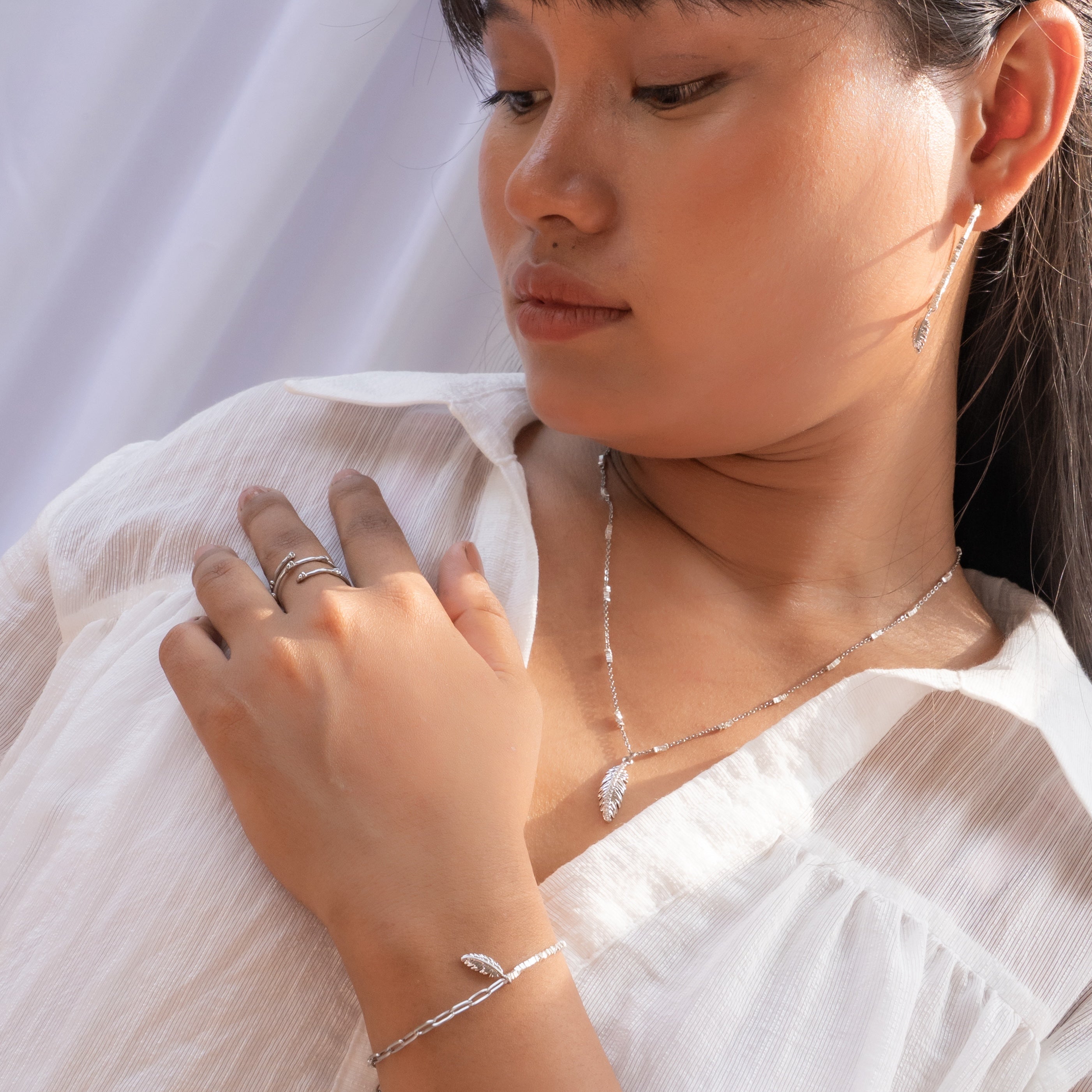 Song of Celebration Feather Chain Bracelet