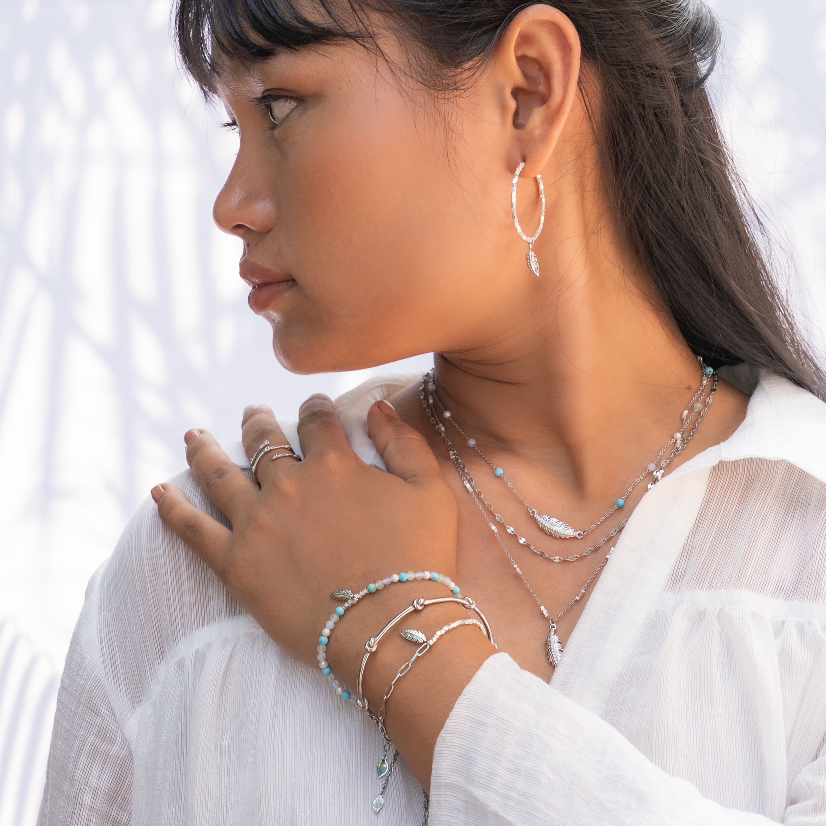 Song of Celebration Feather Chain Bracelet