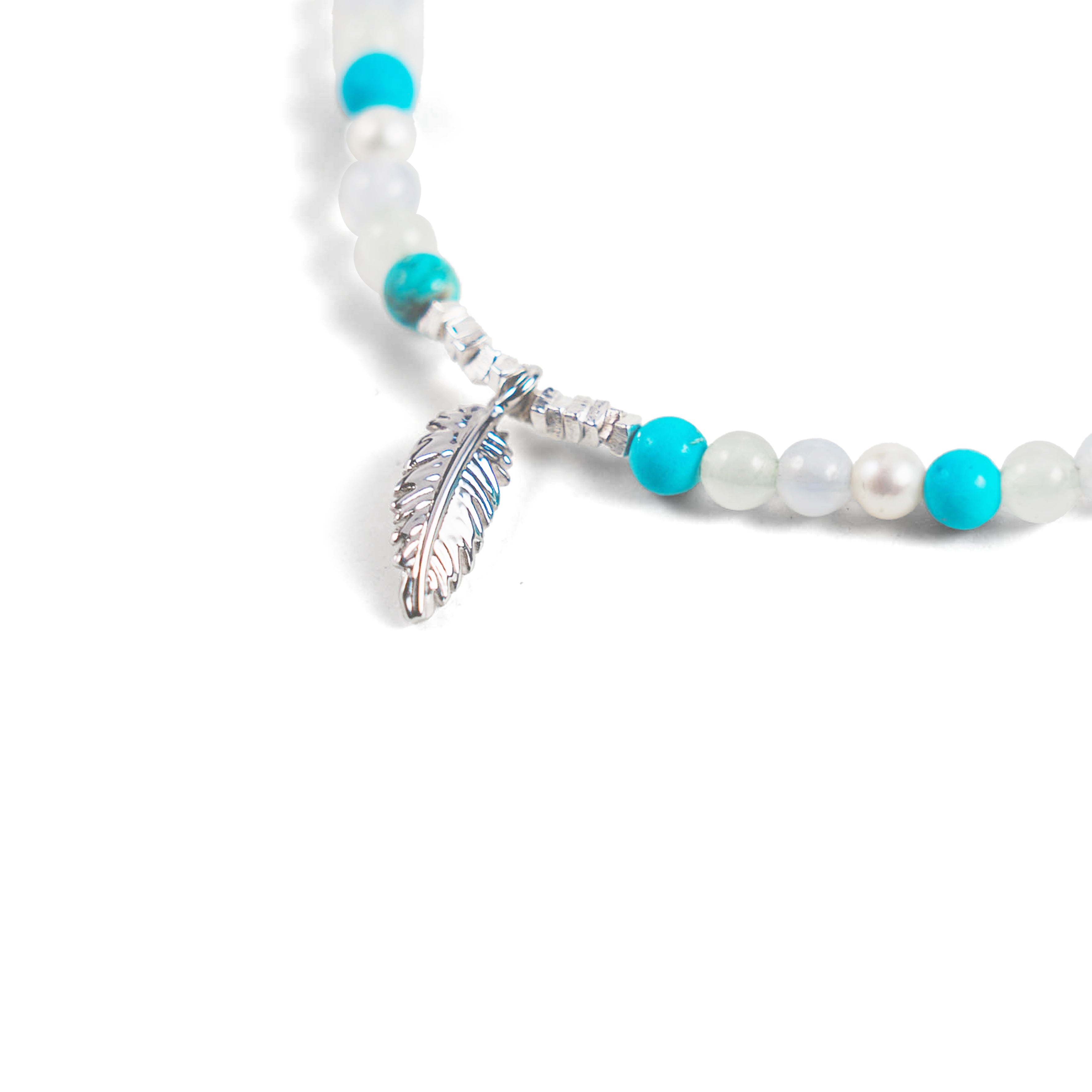 Song of Celebration Feather Beaded Bracelet