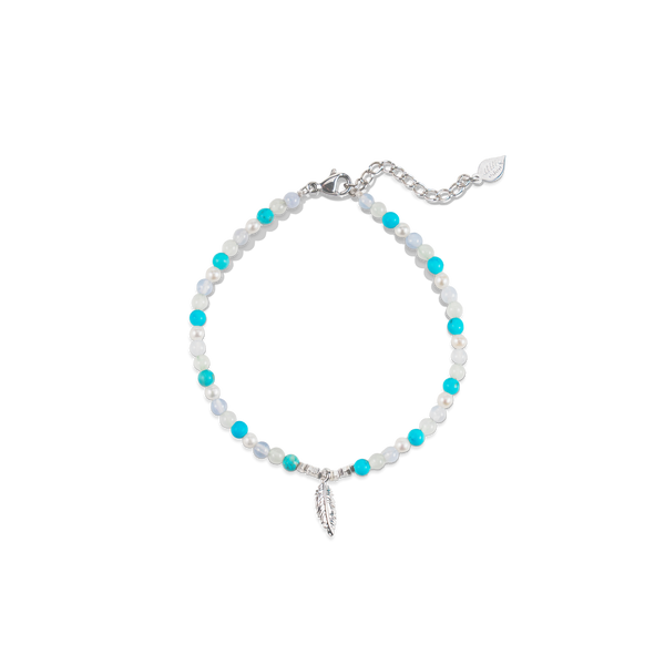 Song of Celebration Feather Beaded Bracelet