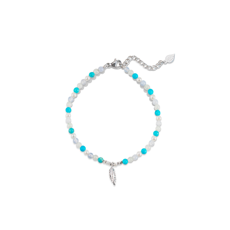 Song of Celebration Feather Beaded Bracelet