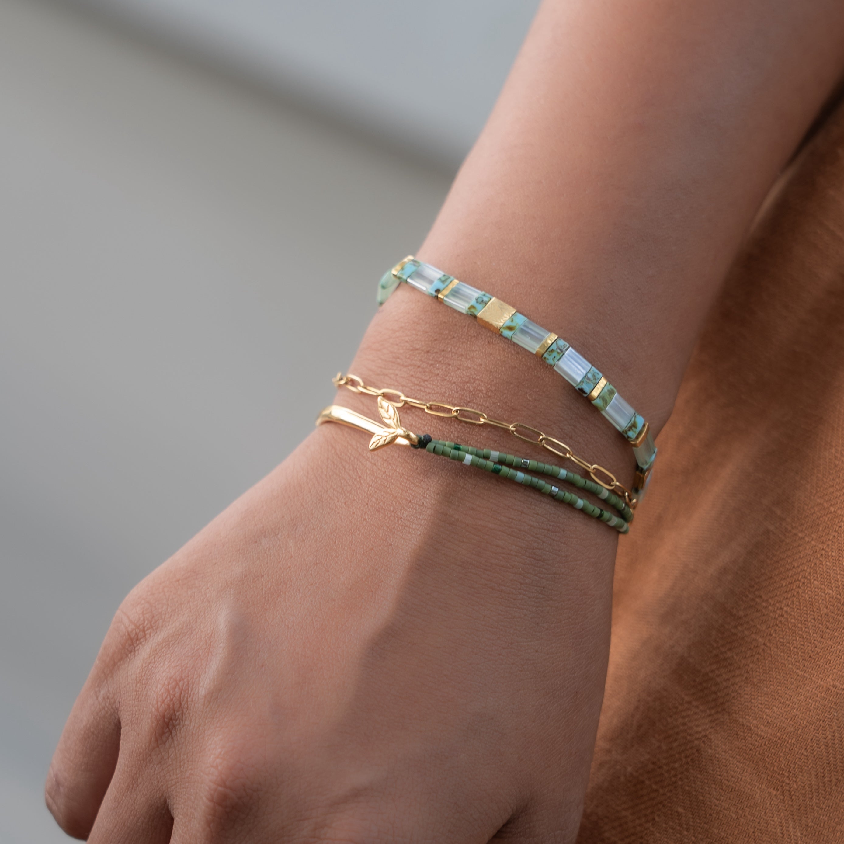 Grounded Hope Half-Cuff Bracelet