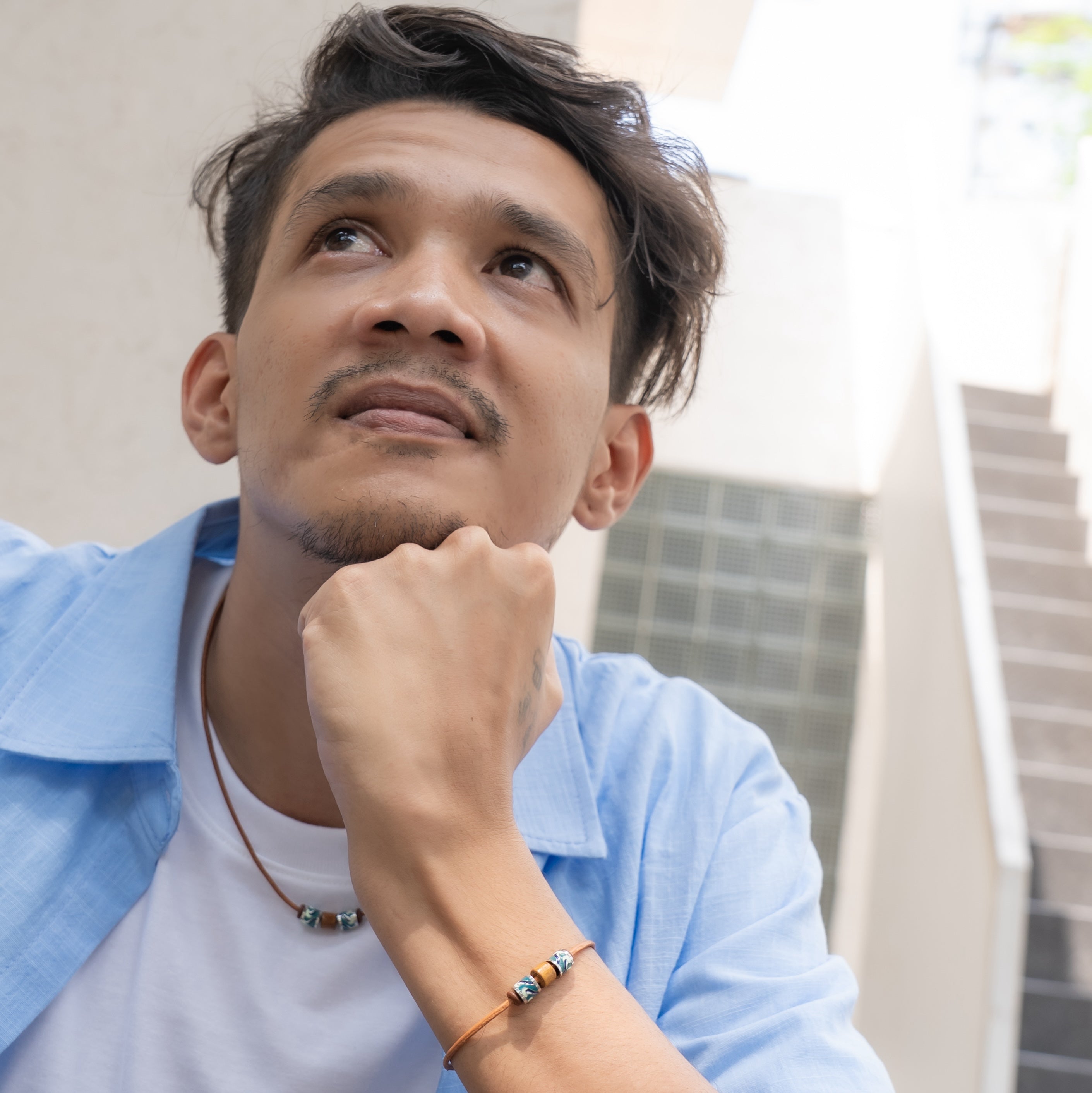 Path of Promise Leather Bracelet