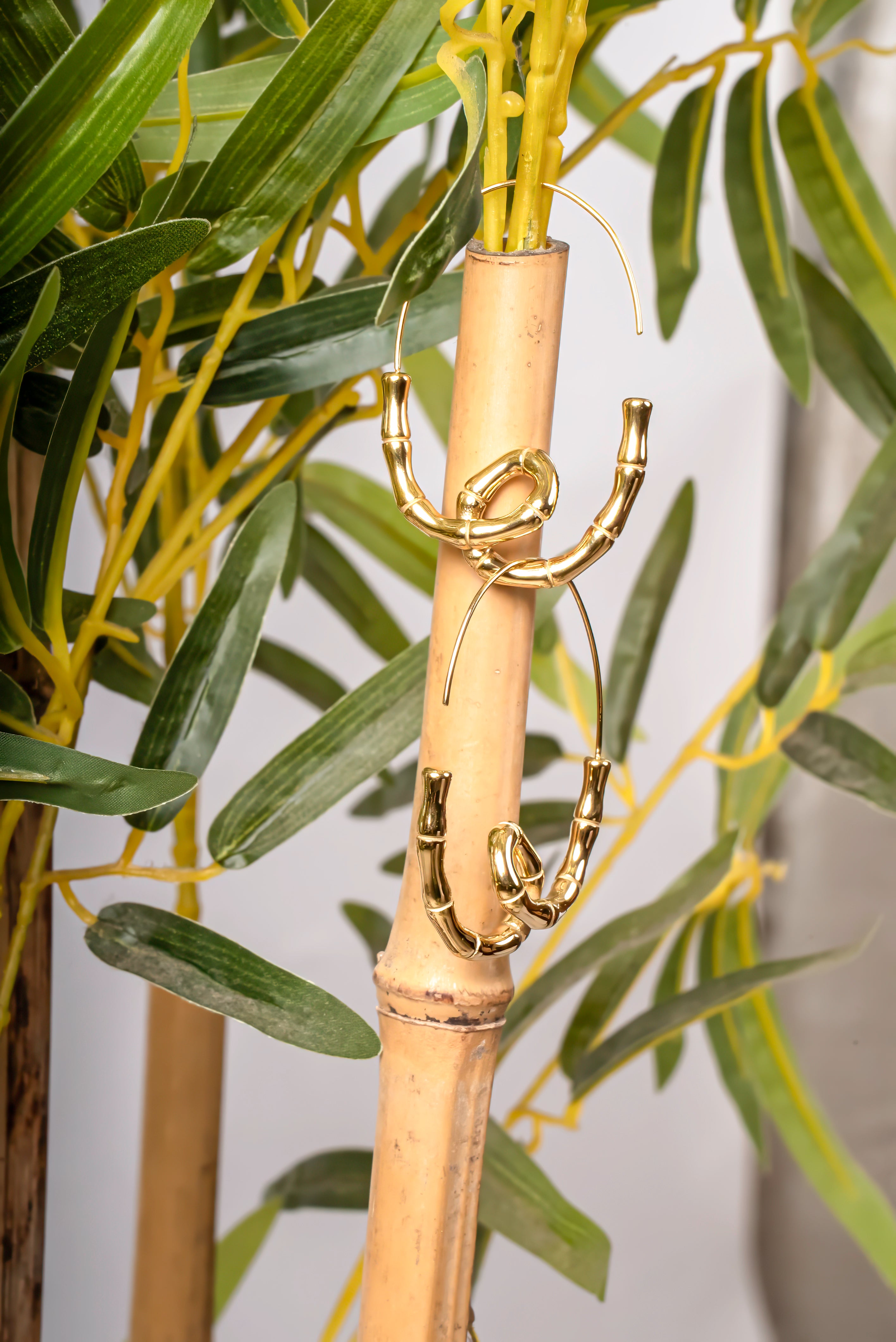 Resilient Bamboo Threader Earrings