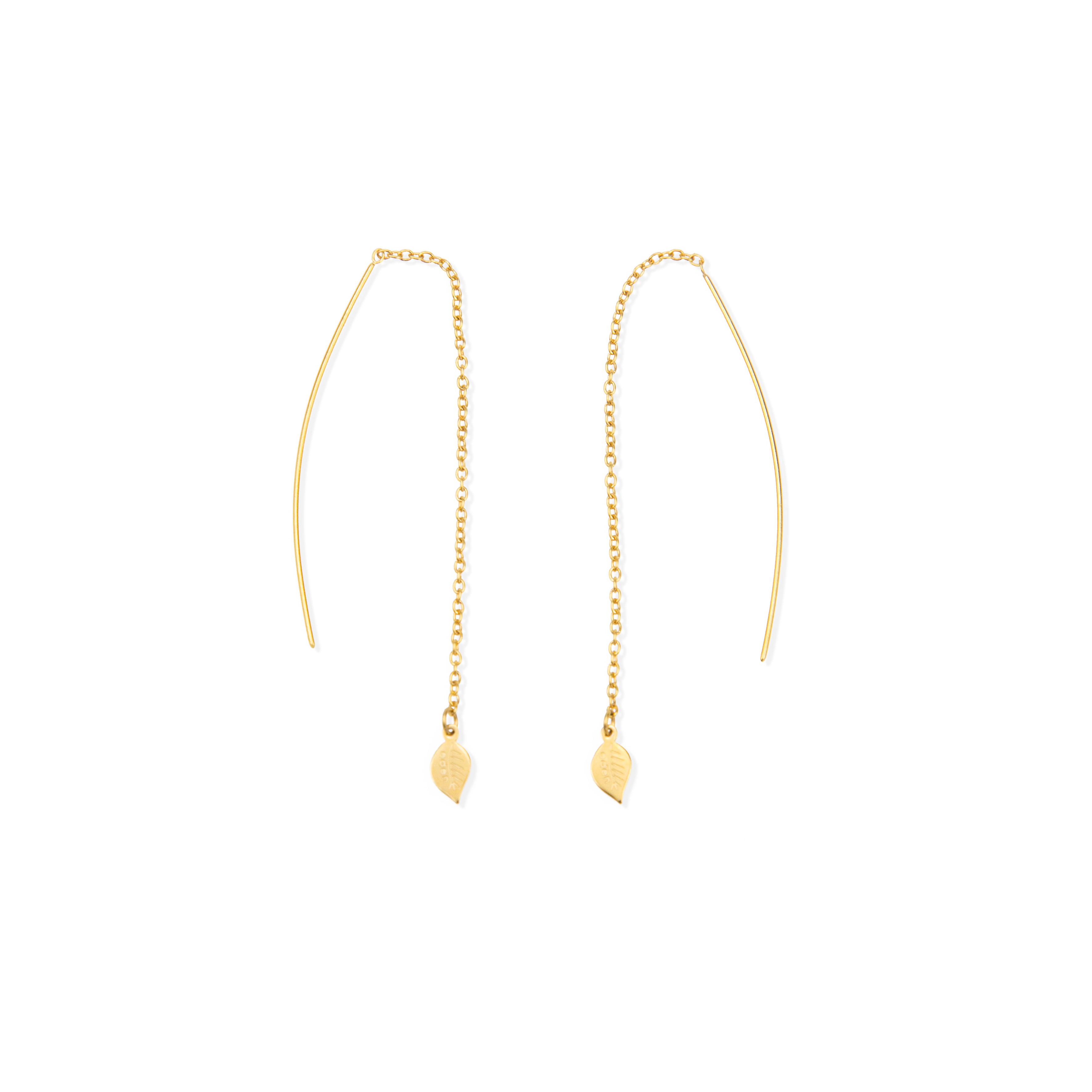 Eden Leaf Drop Earrings