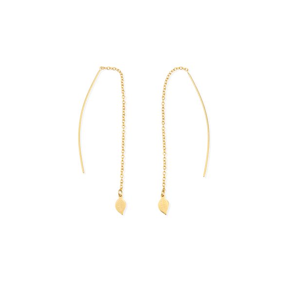 Eden Leaf Drop Earrings