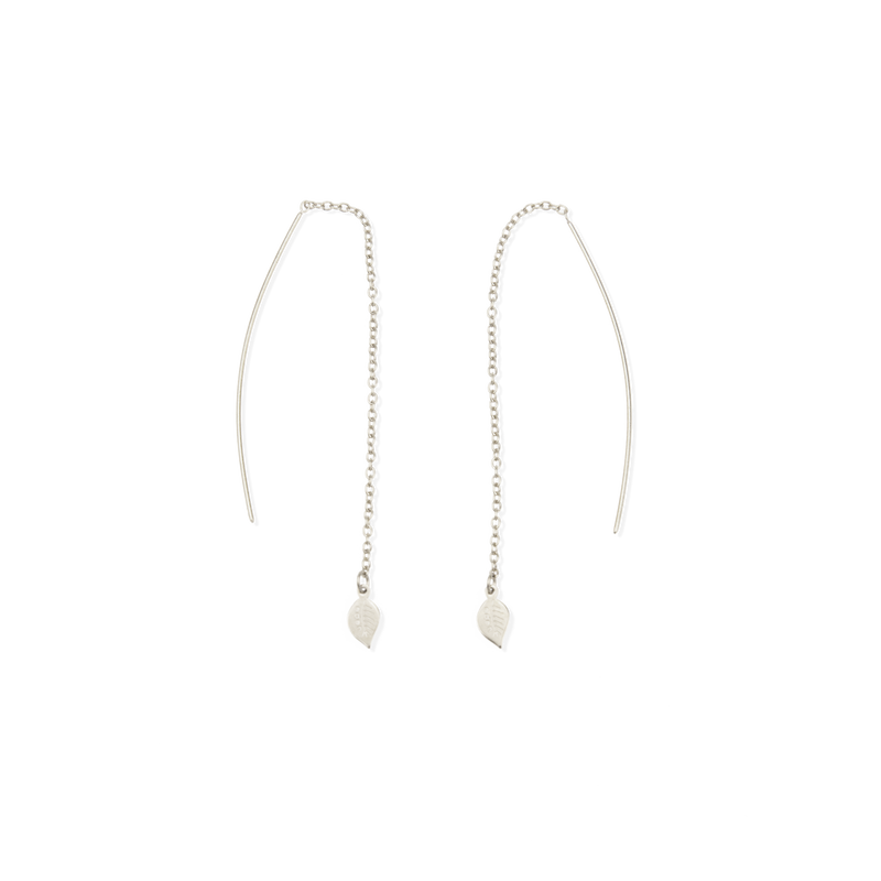 Eden Leaf Drop Earrings