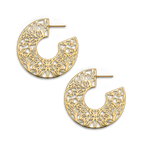 I Am Brave Hoop Earrings