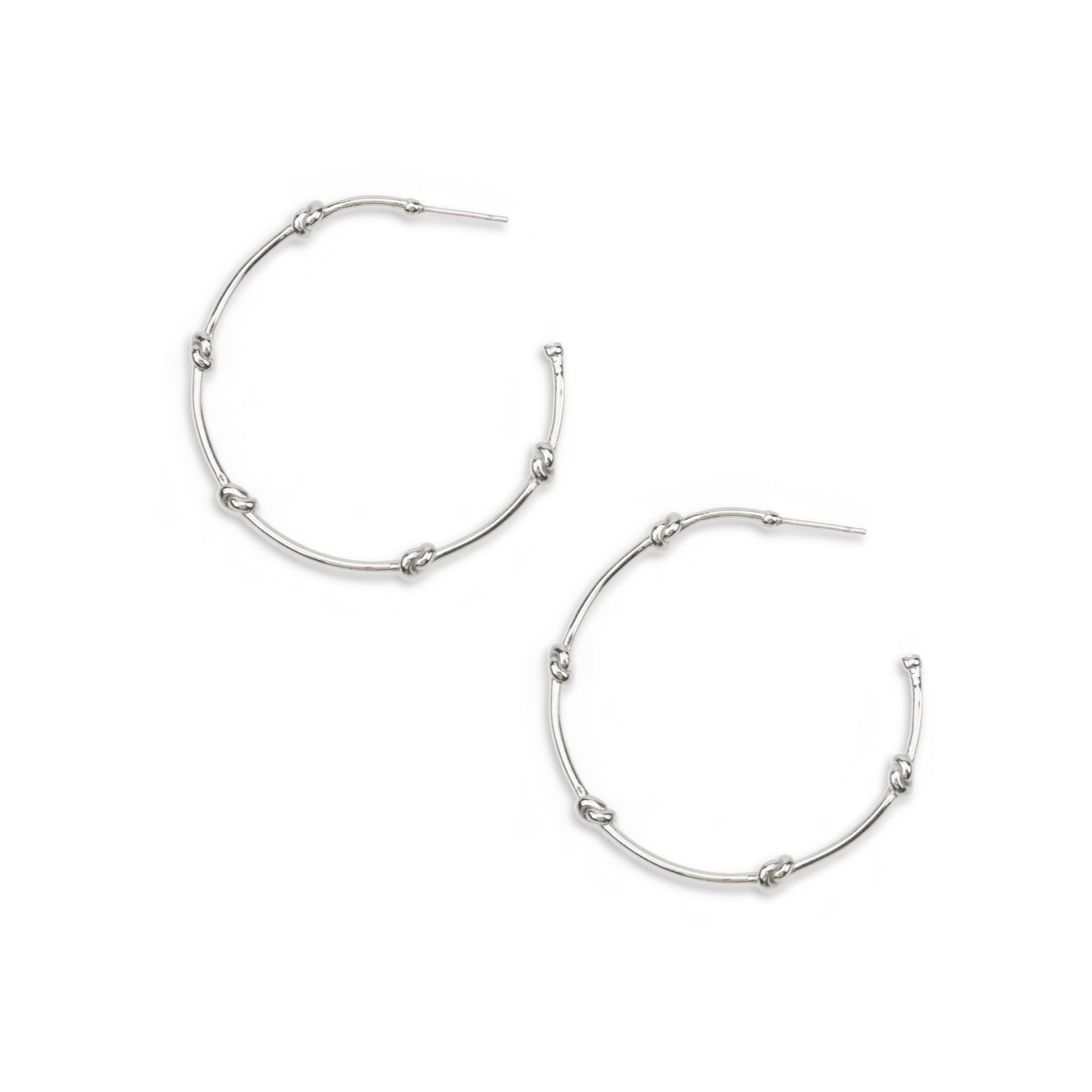 Knots of Freedom Hoop Earrings