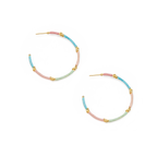 Knots of Freedom Thread-wrapped Hoop Earrings