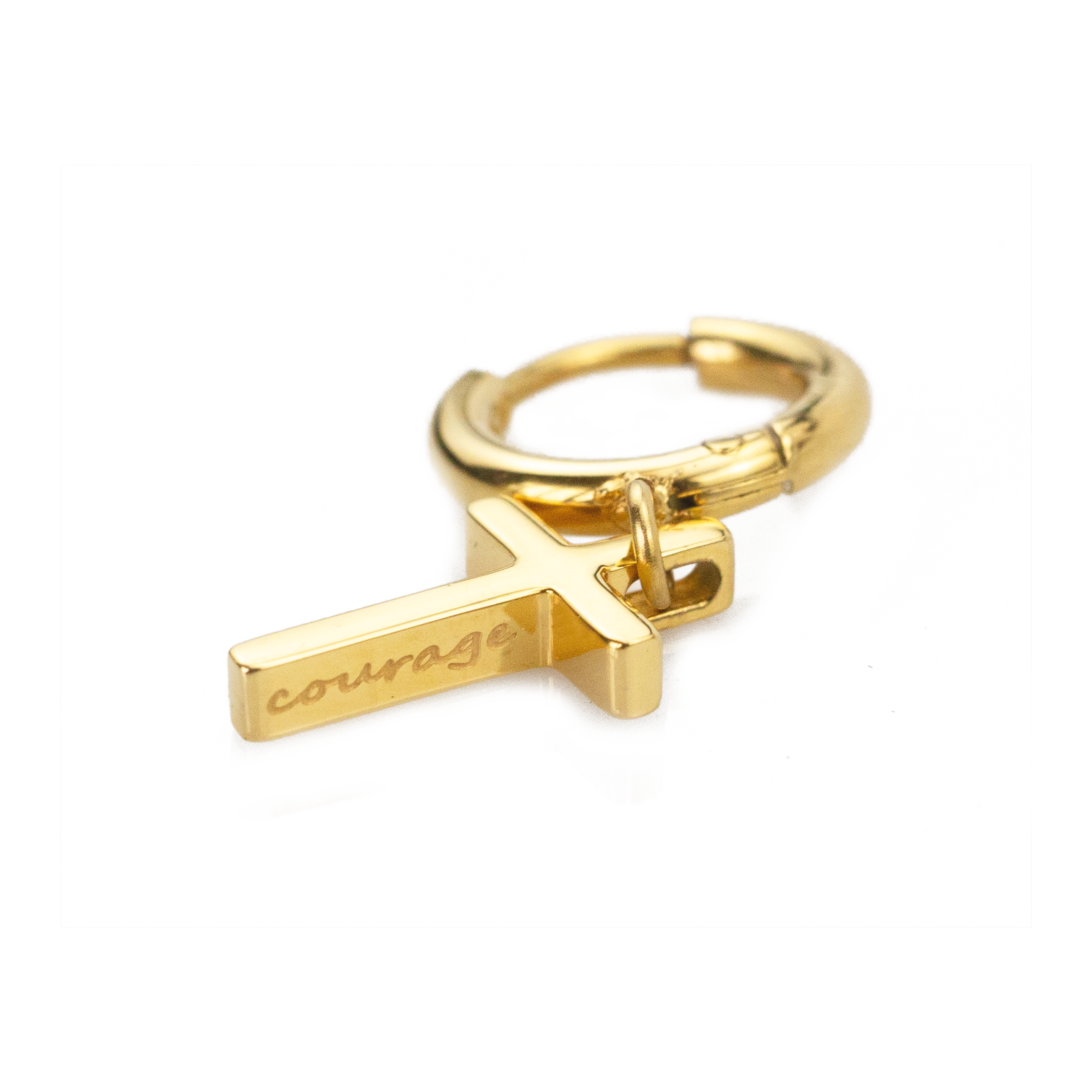 Courageous Cross Earrings