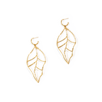 Leaf of Learning Earrings - Gold