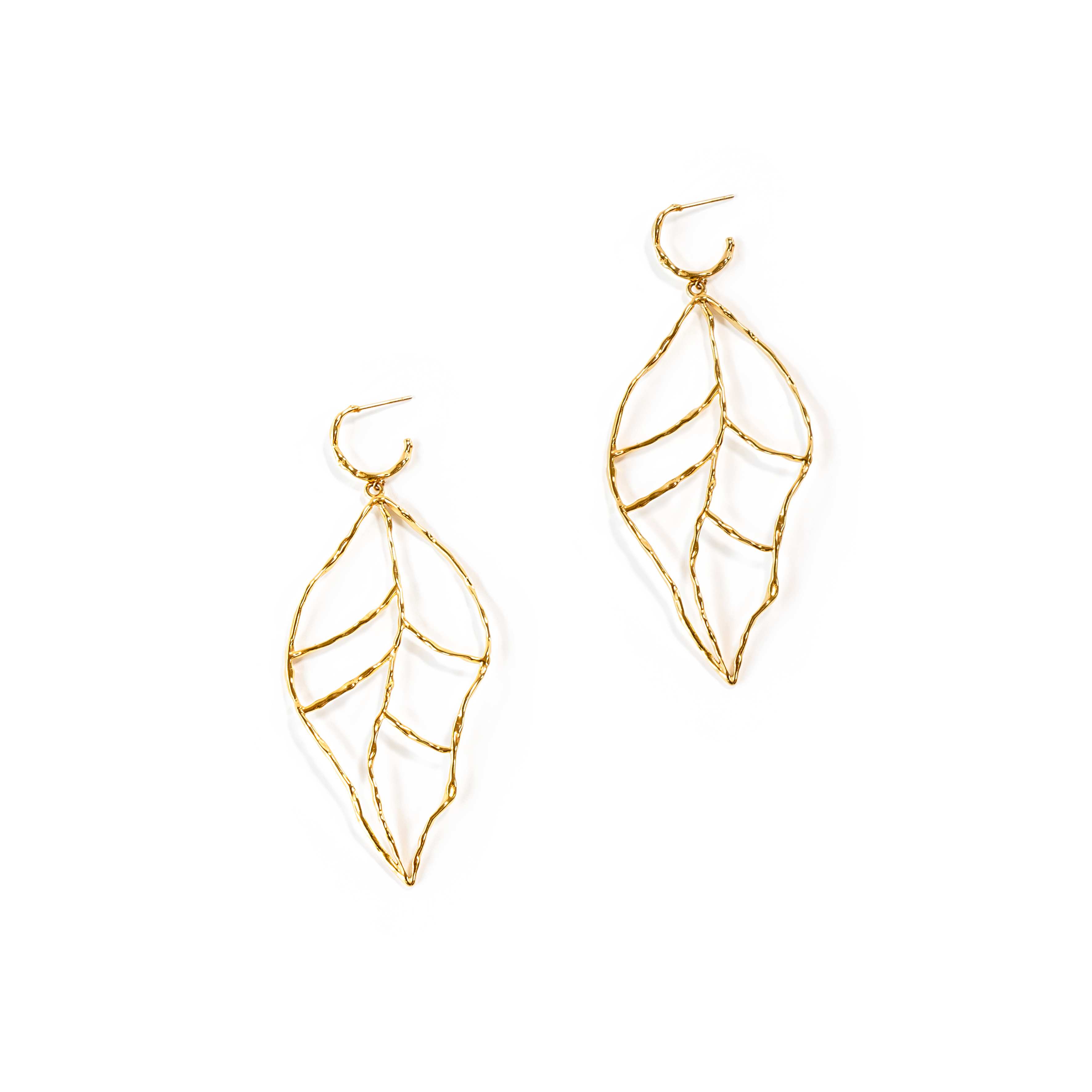 Leaf of Learning Earrings - Gold