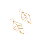 Leaf of Learning Earrings - Gold