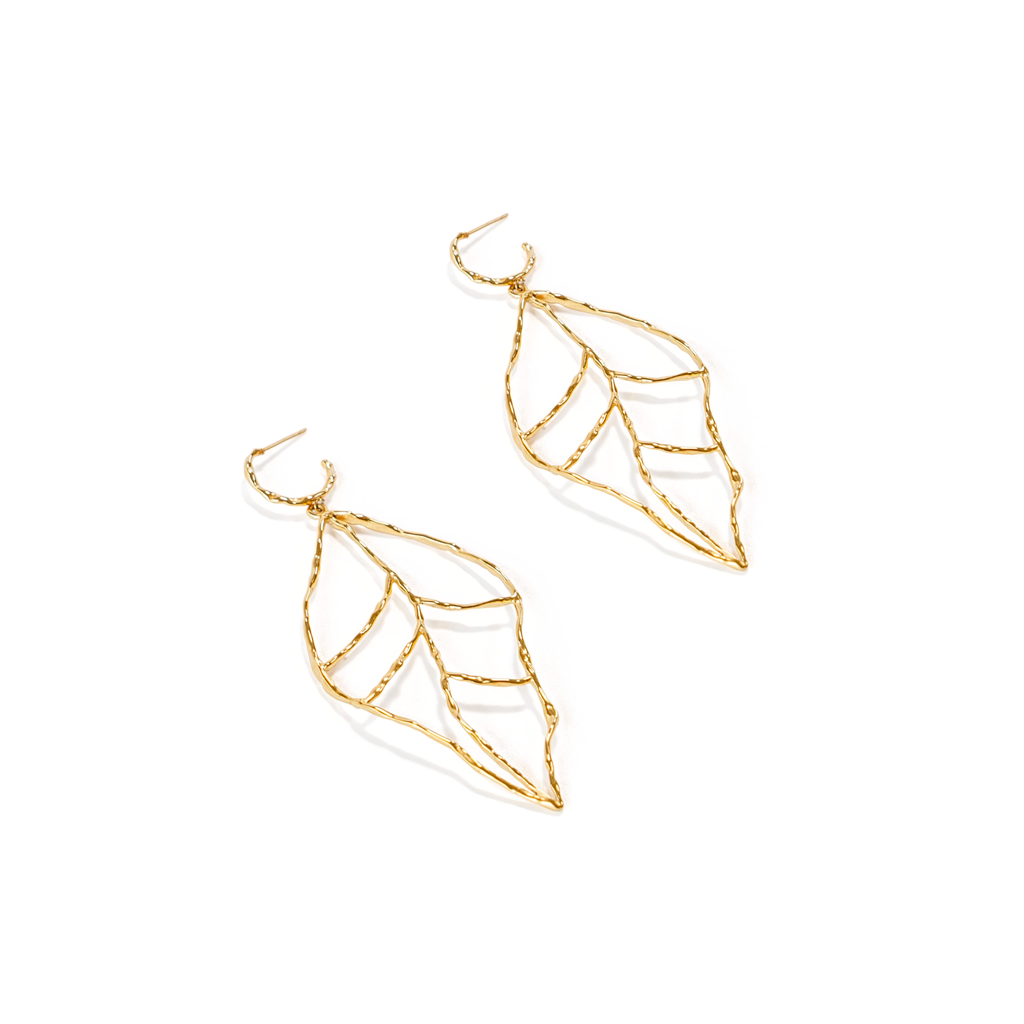 Leaf of Learning Earrings - Gold
