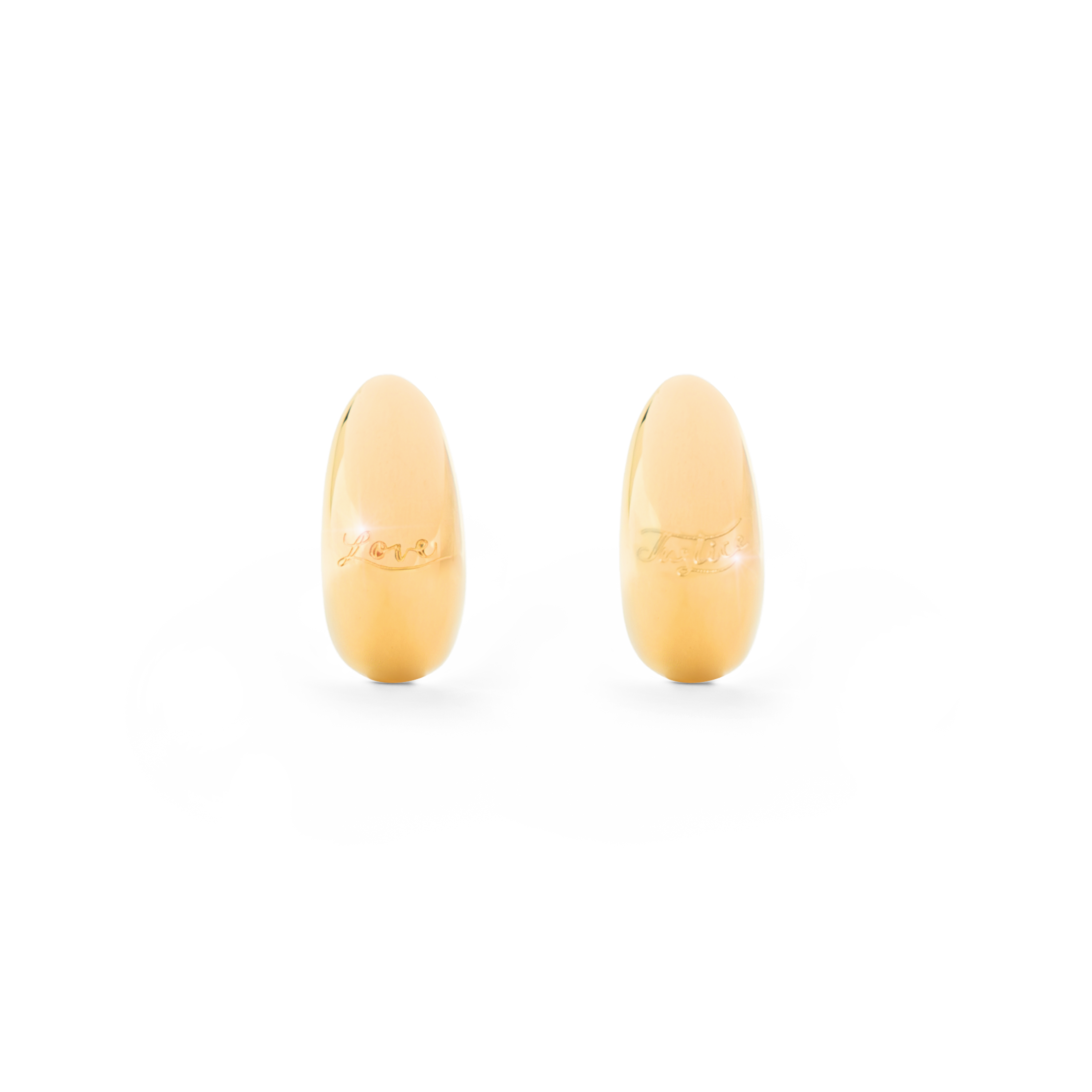 Love & Justice Half Hoop Earrings