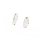 Hope in a Hexagon Huggie Earrings