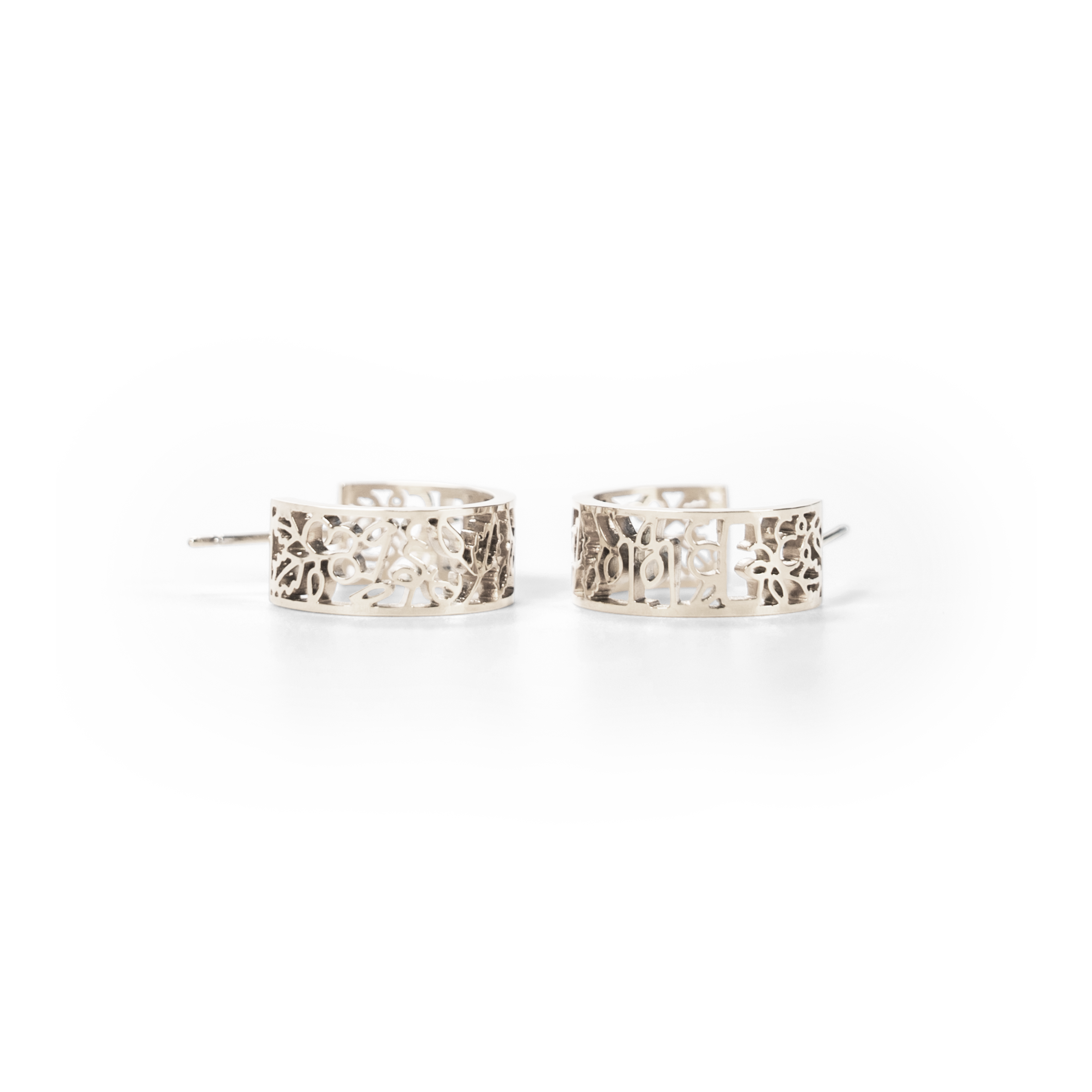 I Am Brave Mini Hoop Earrings