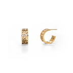 I Am Brave Mini Hoop Earrings