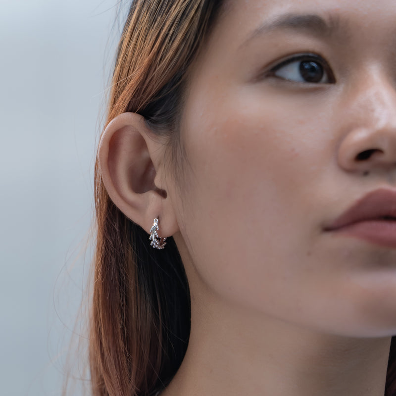 Mustard Seed Hoop Earrings