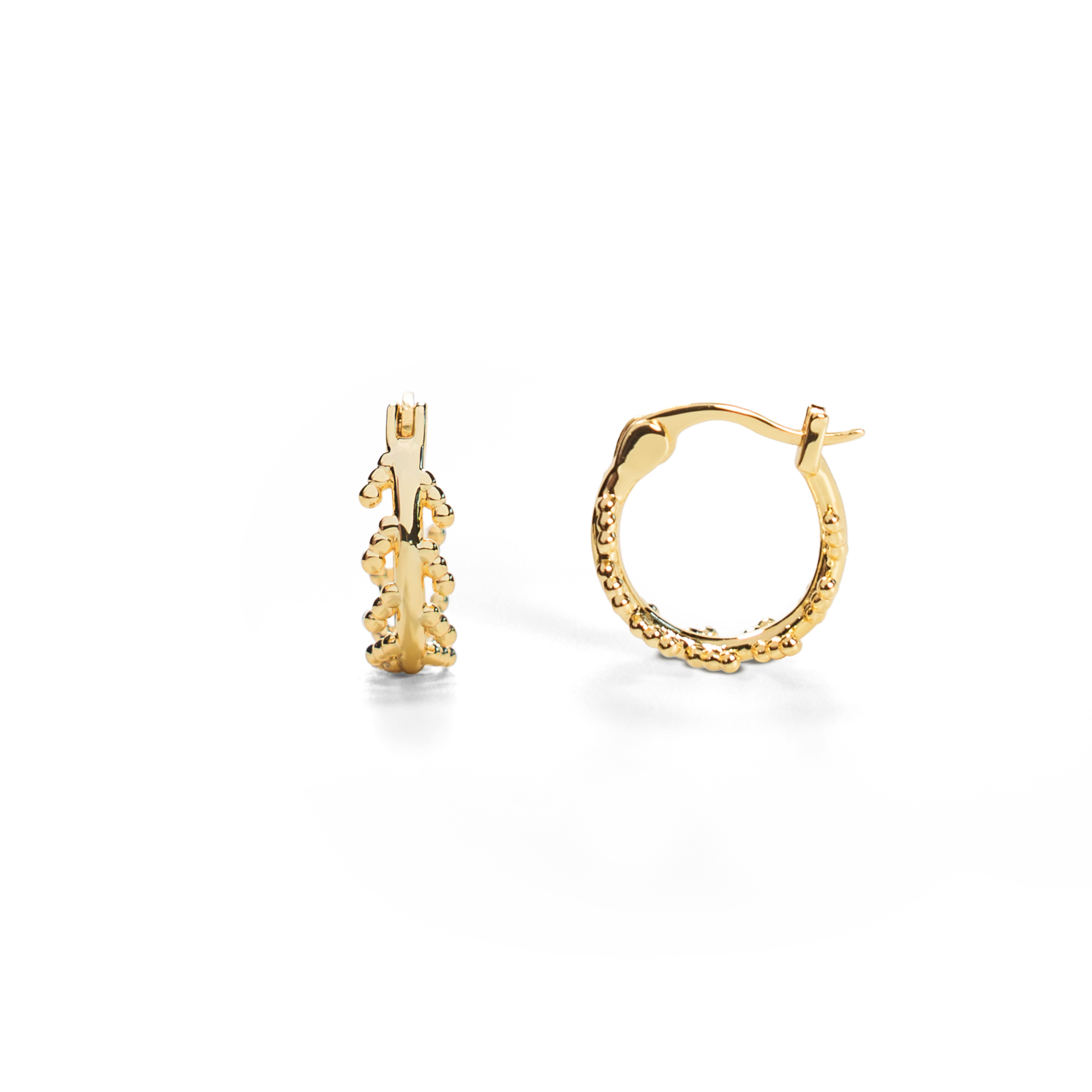 Mustard Seed Hoop Earrings