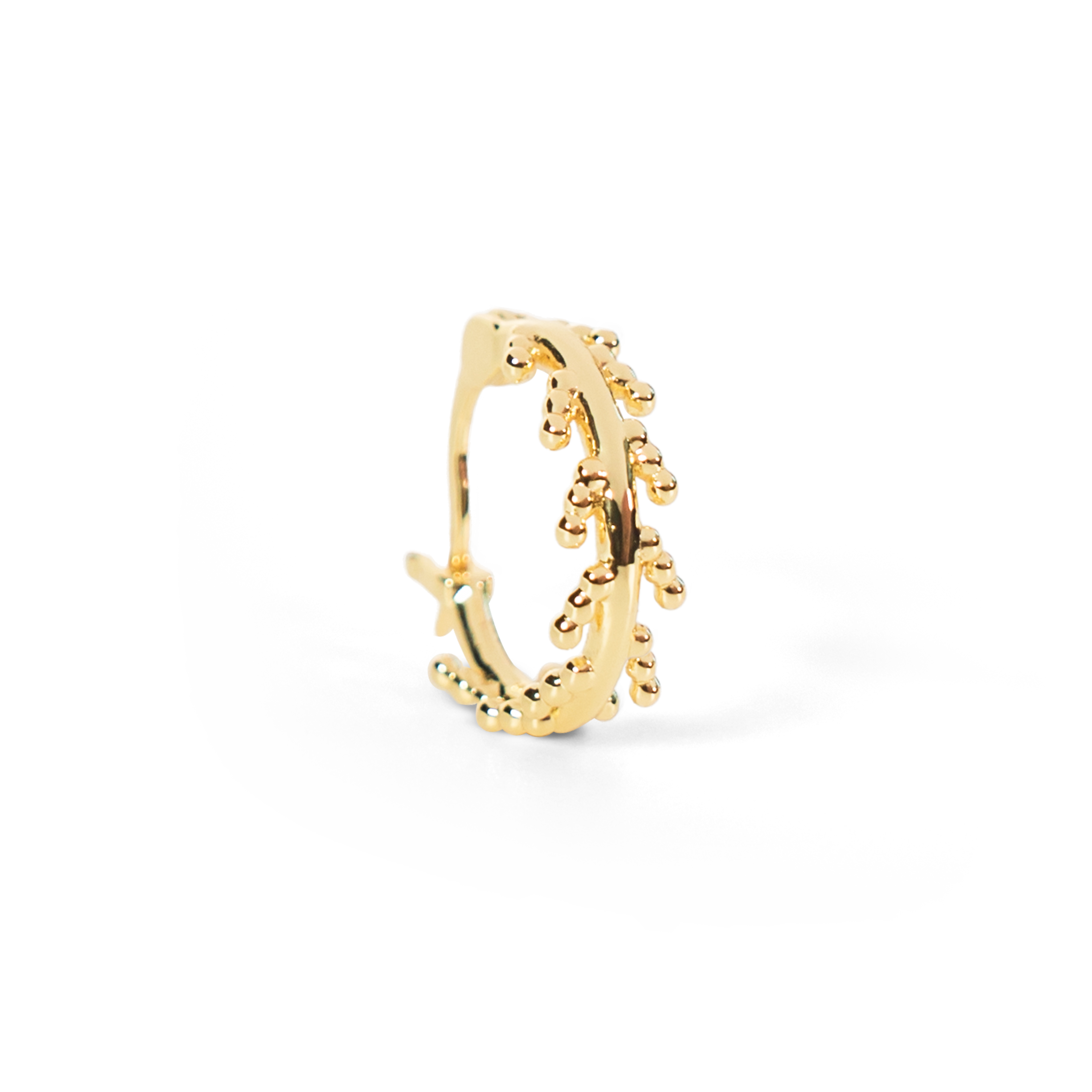 Mustard Seed Hoop Earrings