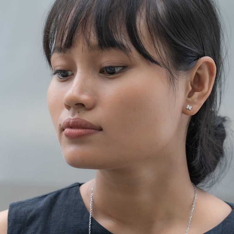 Mustard Flower Post Earrings