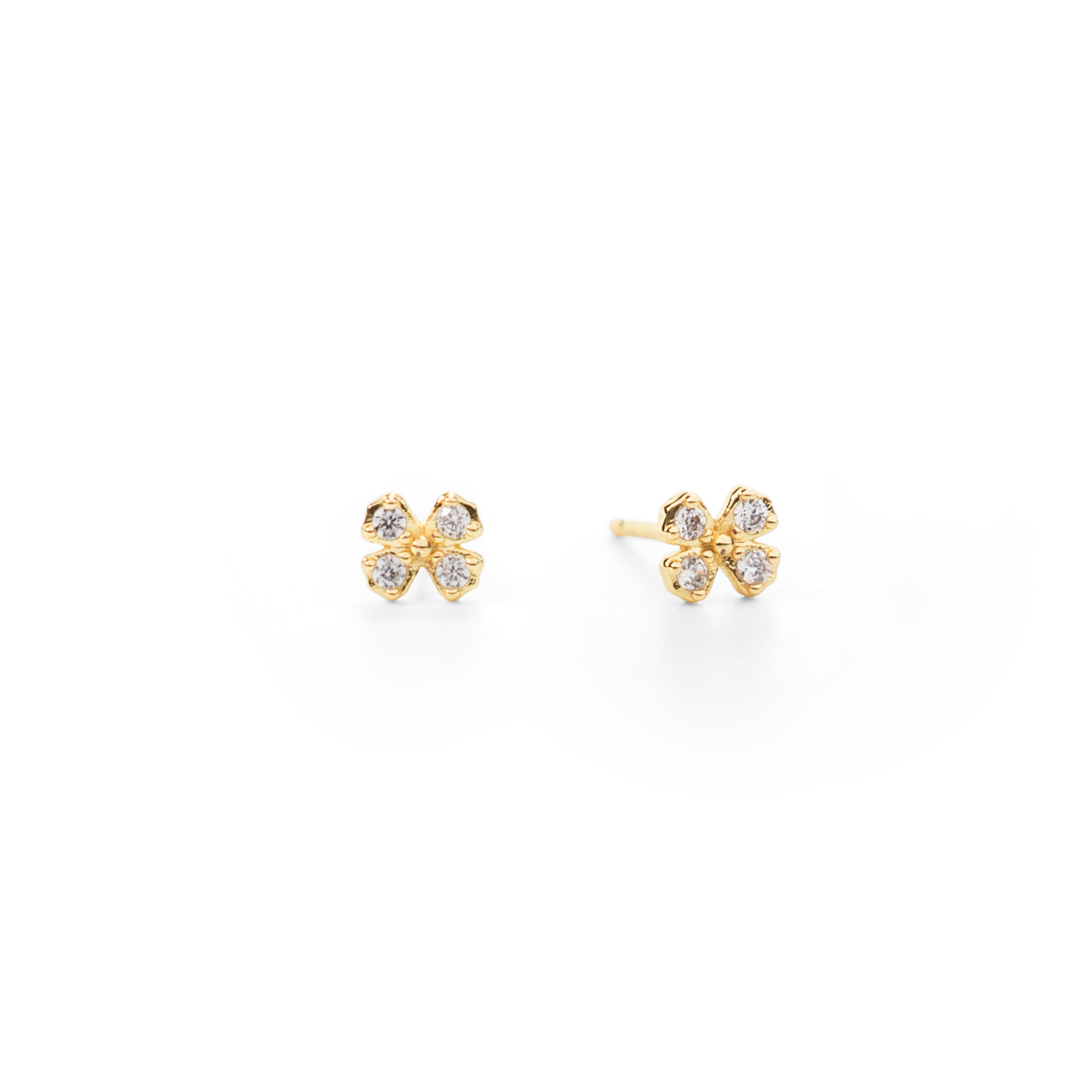 Mustard Flower Post Earrings