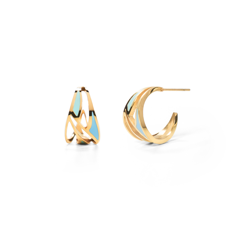 Walk on Water Mini Hoop Earrings