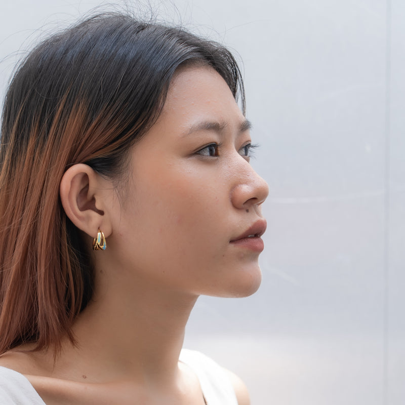 Walk on Water Mini Hoop Earrings