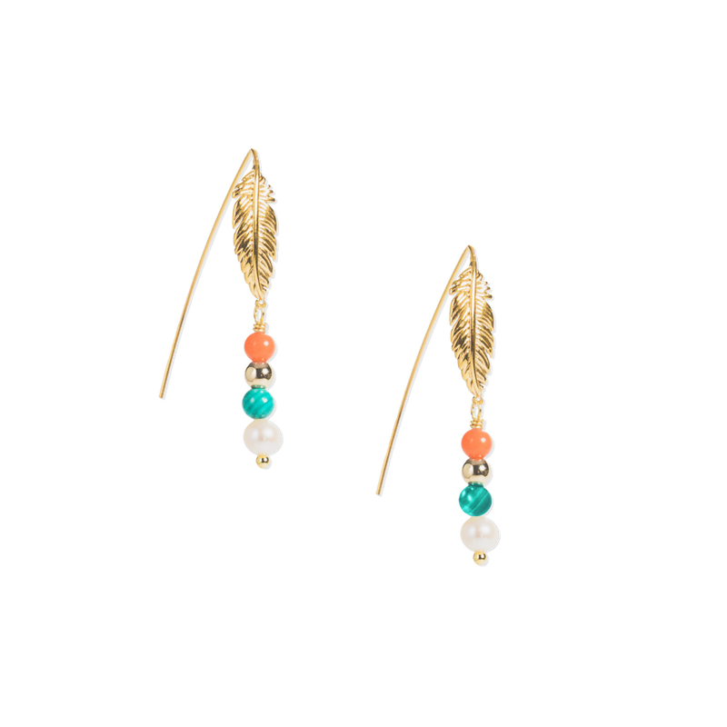 Song of Celebration Threader Earring - Gold