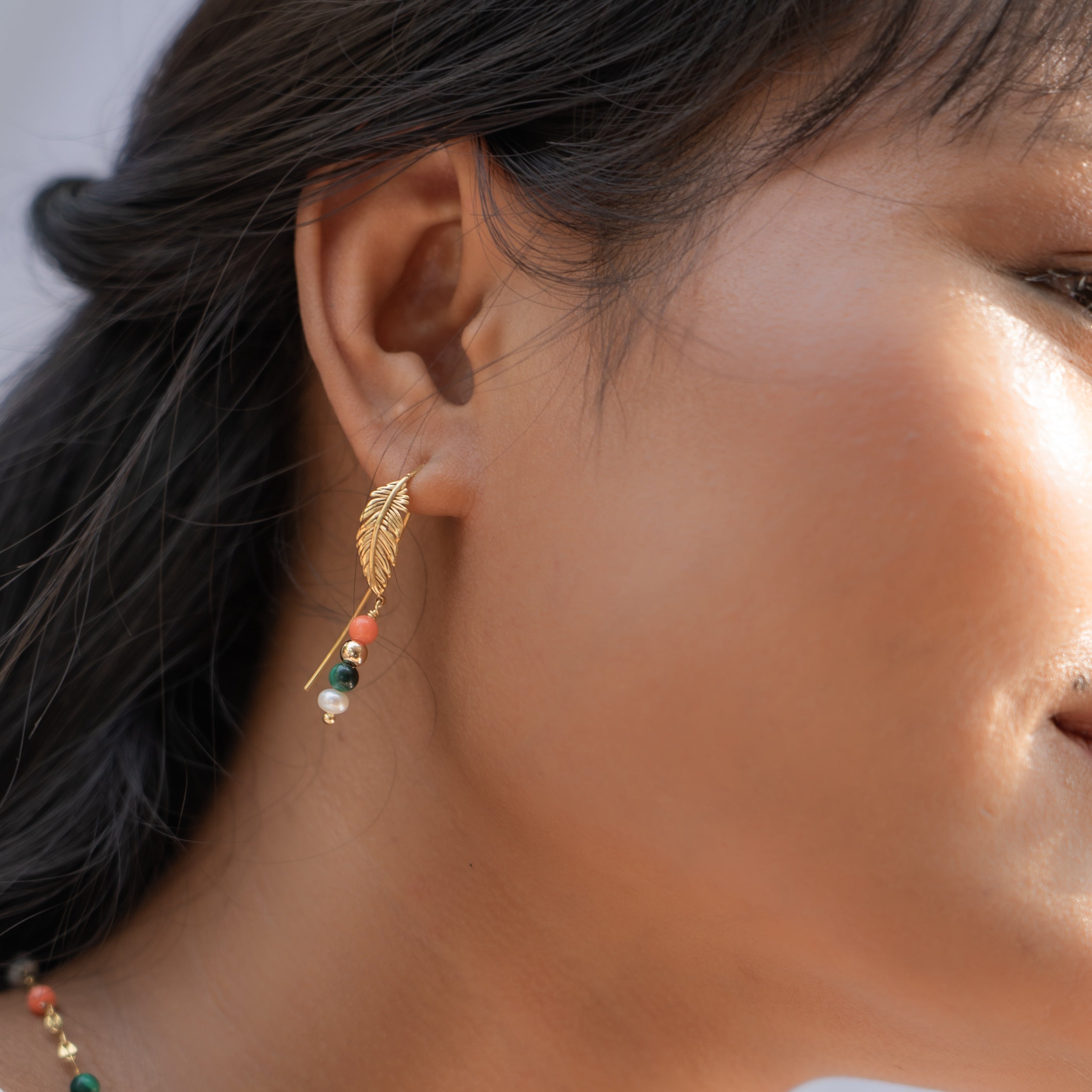 Song of Celebration Threader Earring - Gold