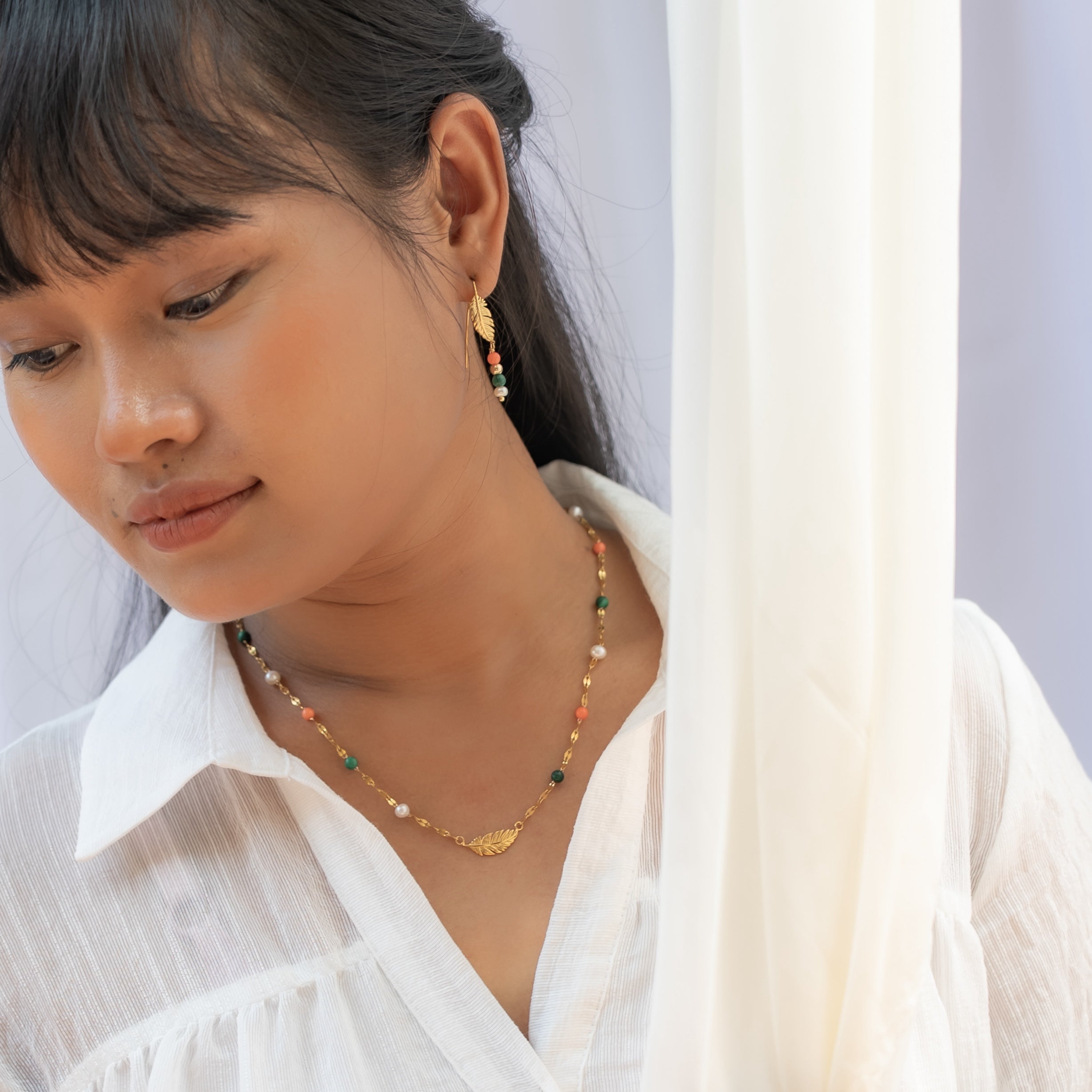 Song of Celebration Threader Earring - Gold