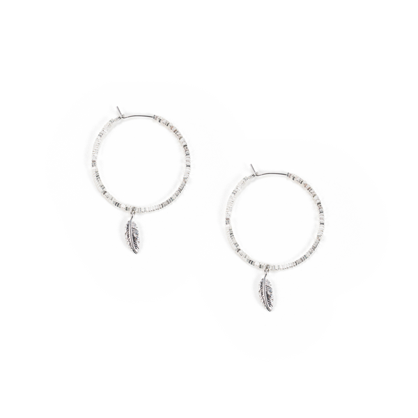 Song of Celebration Hoop Earring - Silver