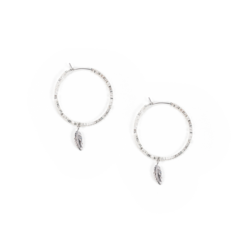 Song of Celebration Hoop Earring - Silver