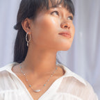 Song of Celebration Hoop Earring - Silver