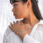 Song of Celebration Hoop Earring - Silver