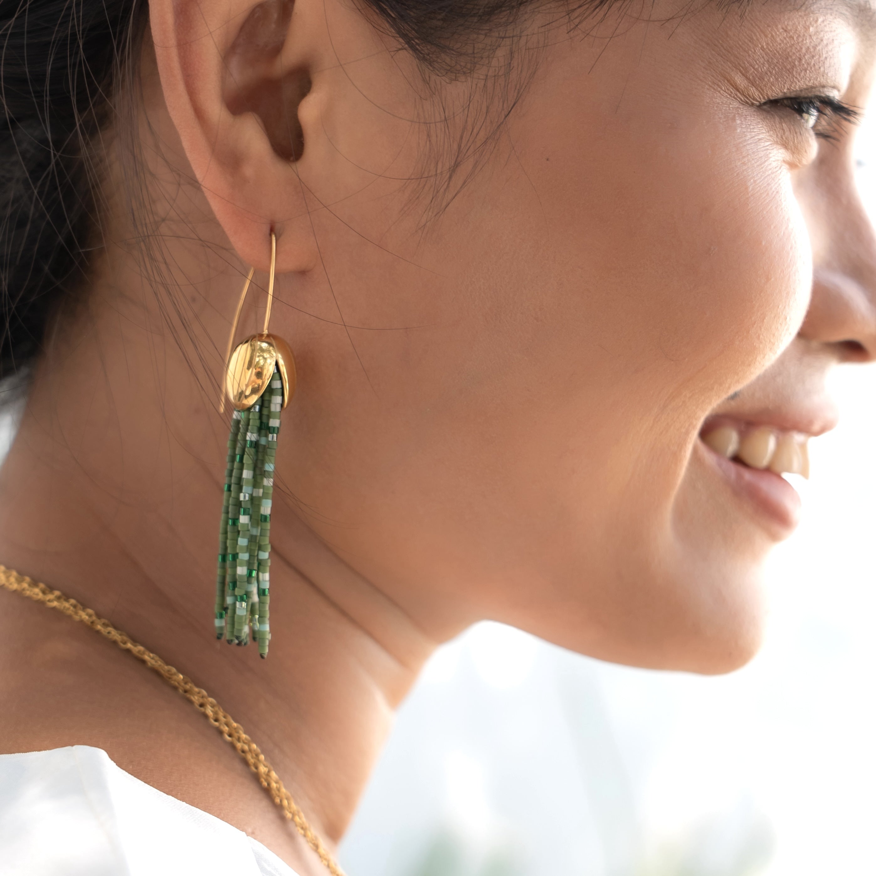 Grounded Hope Tassel Earring - Gold