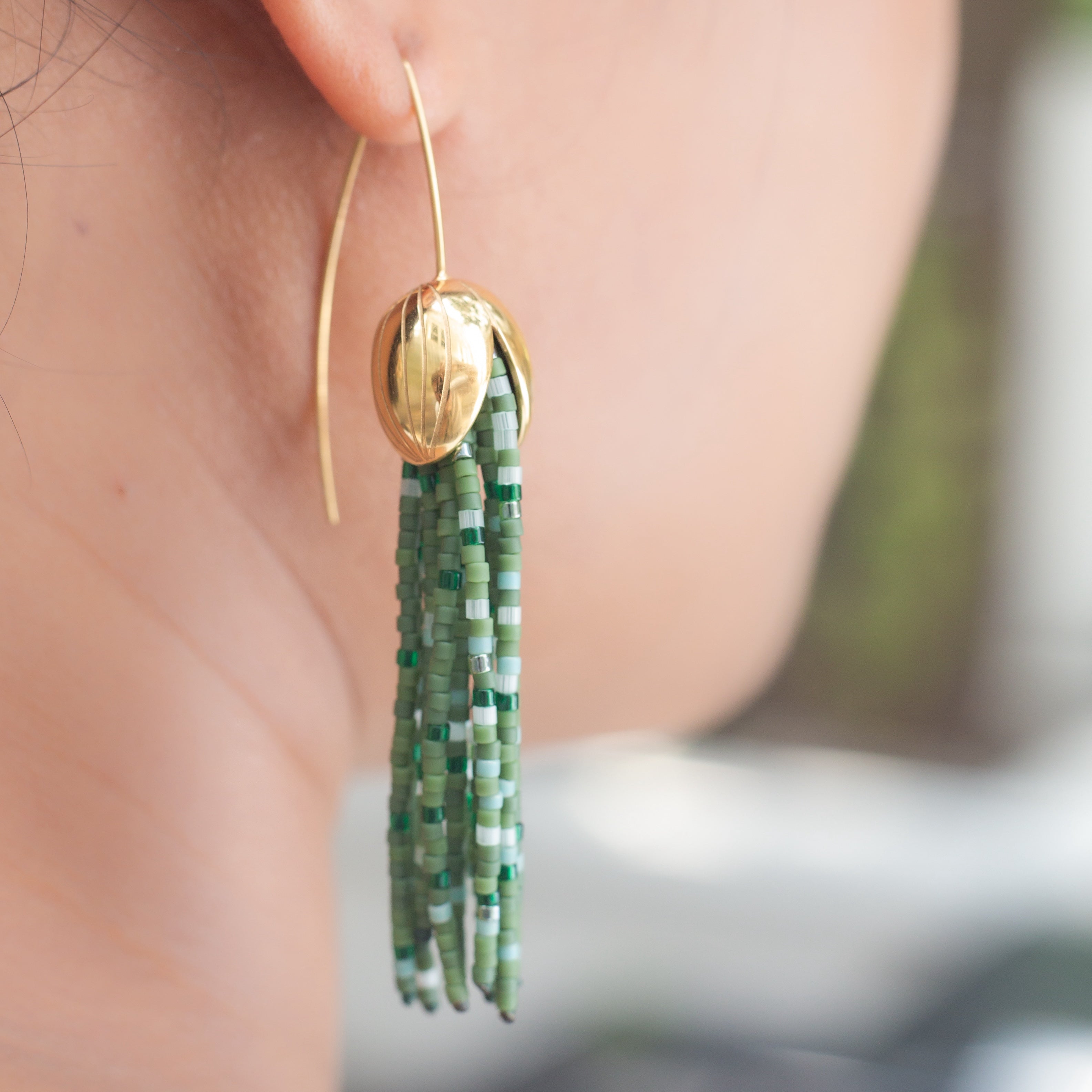 Grounded Hope Tassel Earring - Gold
