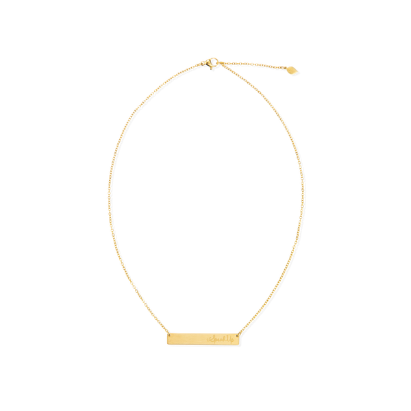 Speak Up Bar Necklace