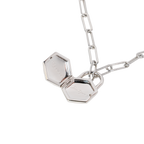 Don't Give Up Locket Necklace Bundle - White Gold