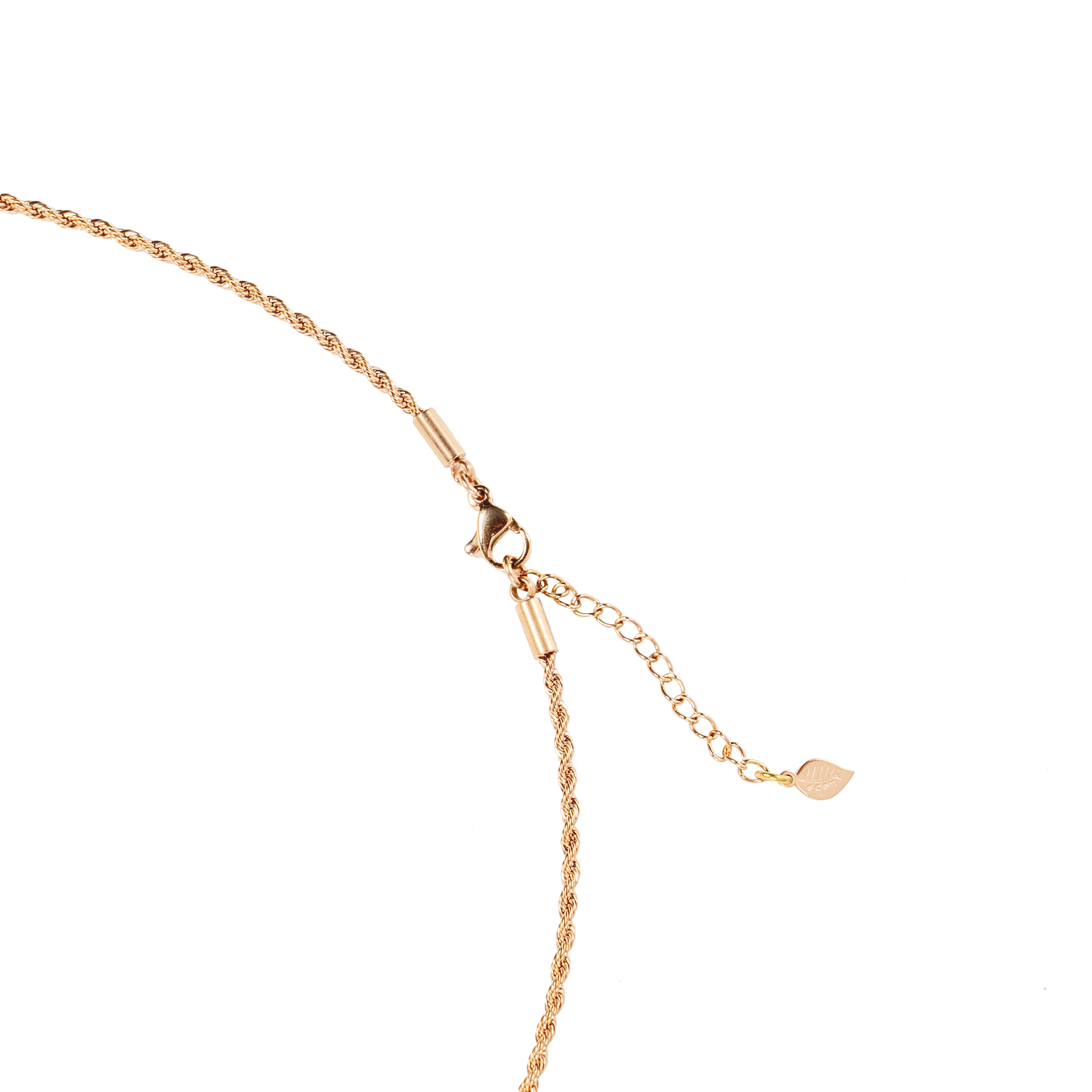 Floral Key Necklace - Rose Gold