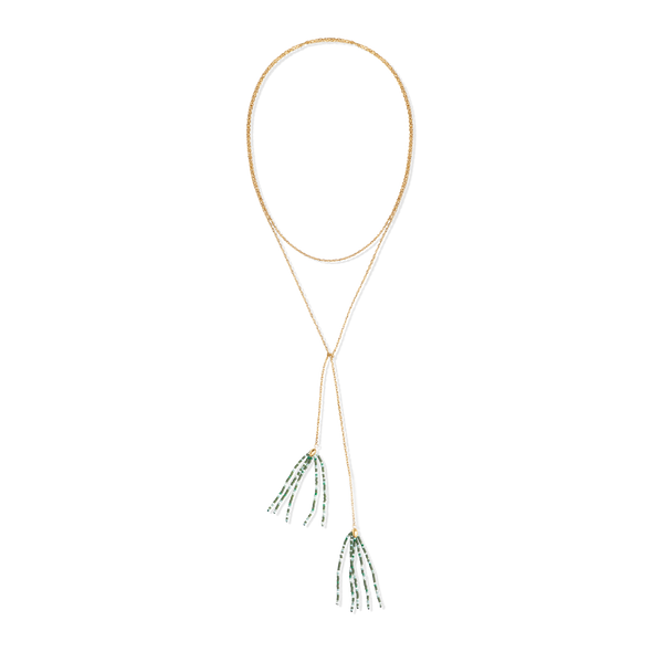 Grounded Hope Tassel Wrap Necklace