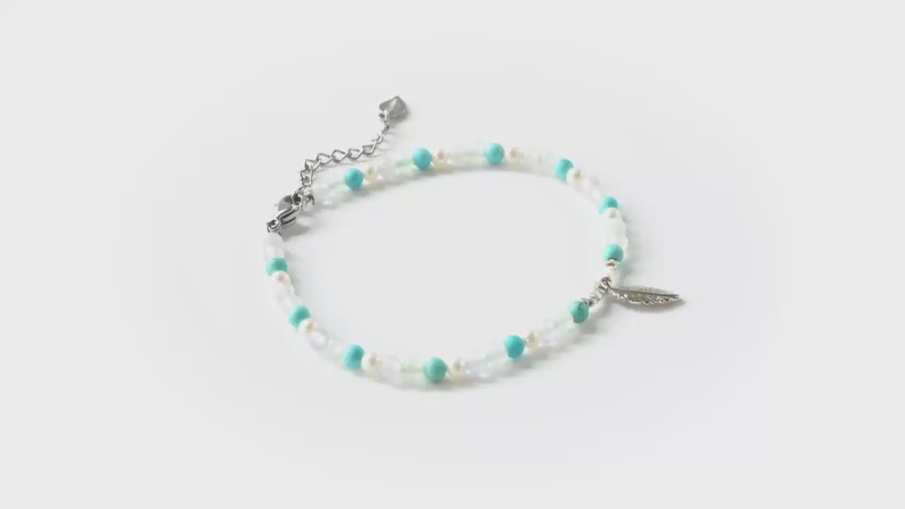 Song of Celebration Feather Beaded Bracelet