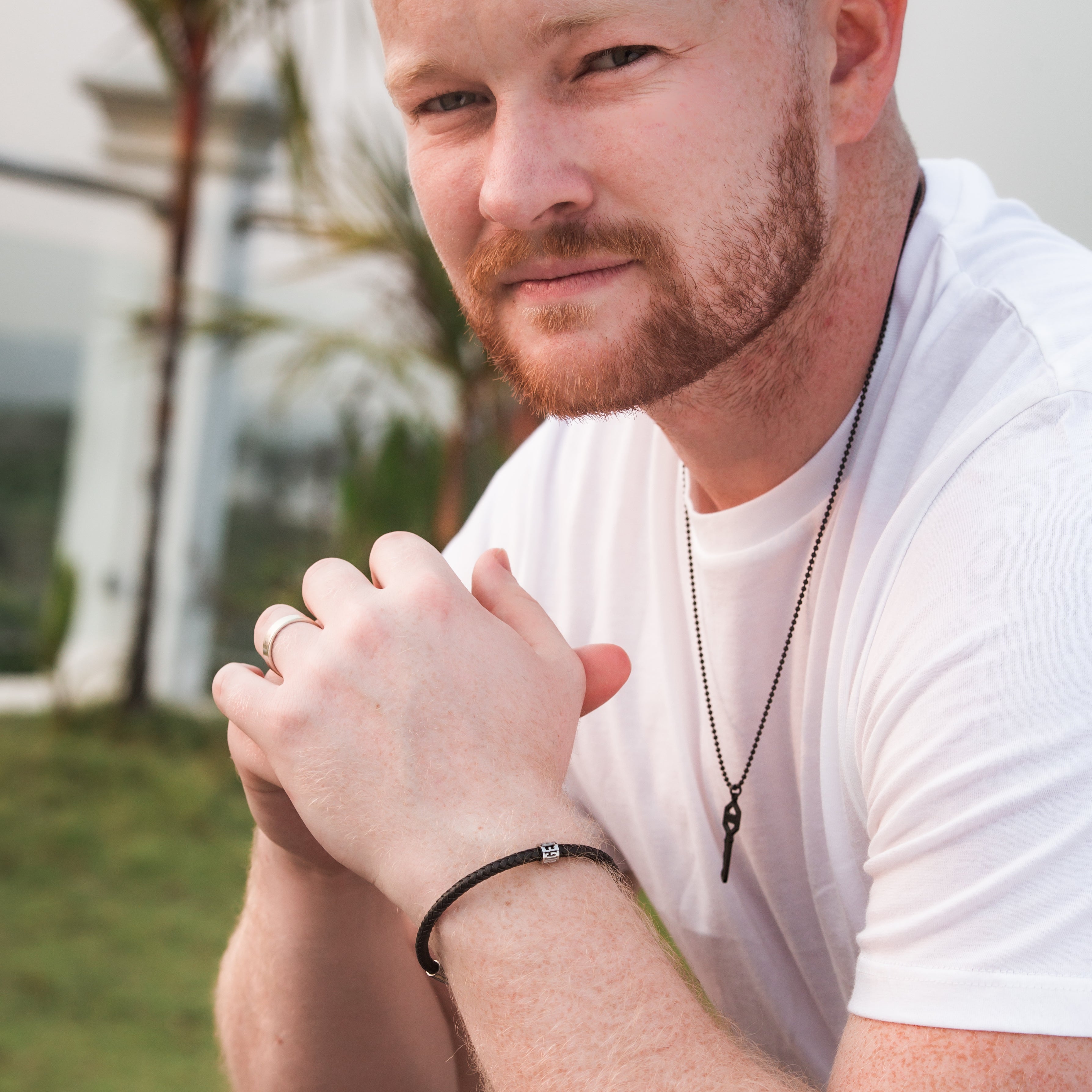 Men's Be Change Leather Bracelet