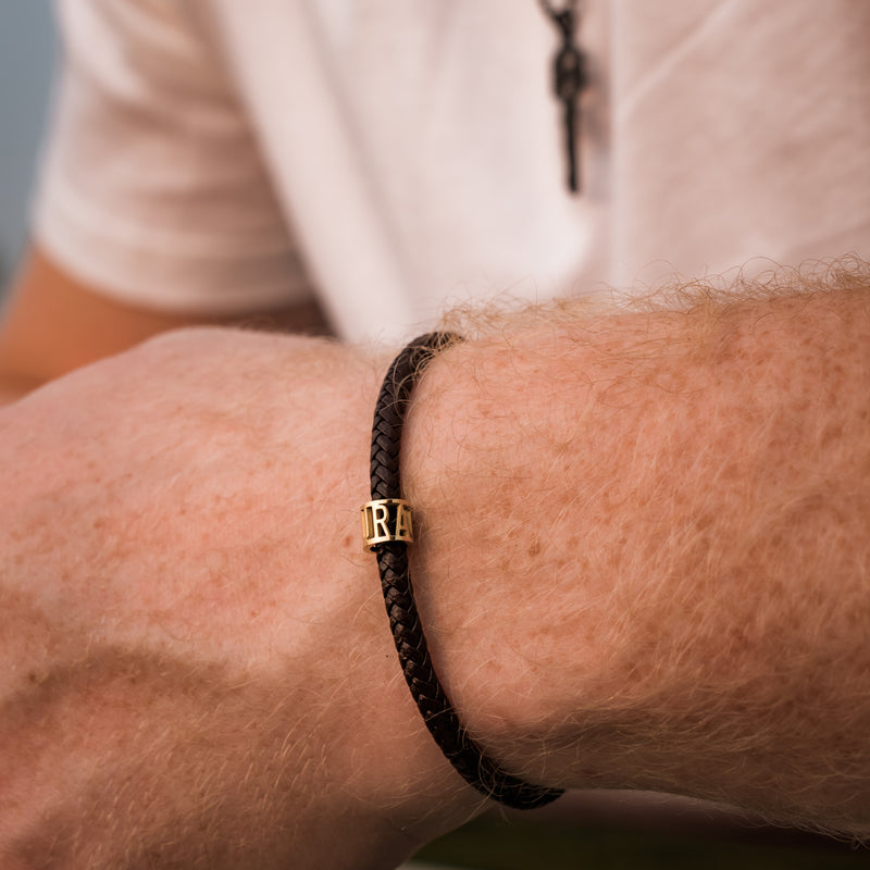 Men's Courage Leather Bracelet