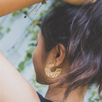 I Am Brave Hoop Earrings