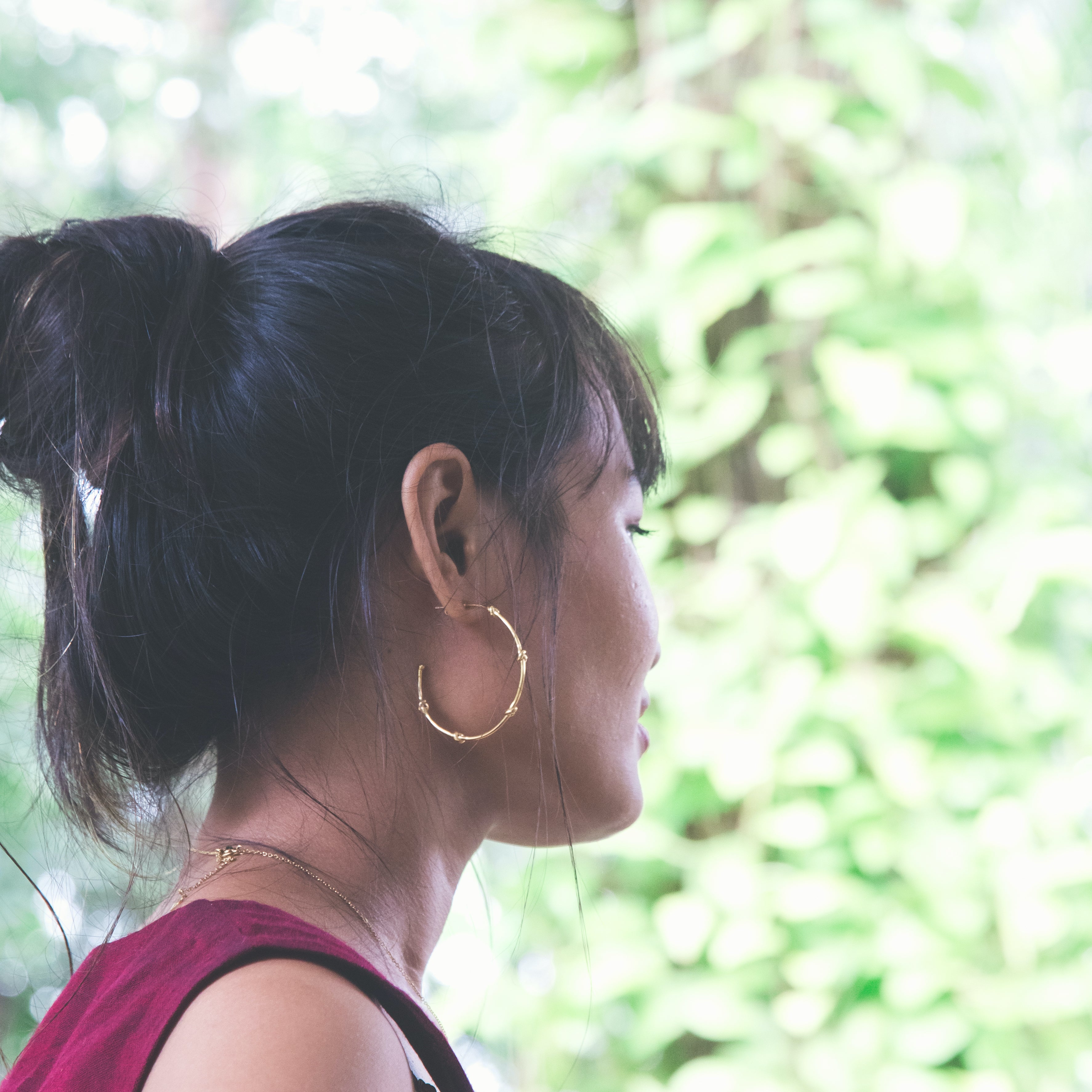 Knots of Freedom Hoop Earrings