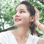 Knots of Freedom Thread-wrapped Hoop Earrings